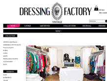 Tablet Screenshot of dressing-factory.com